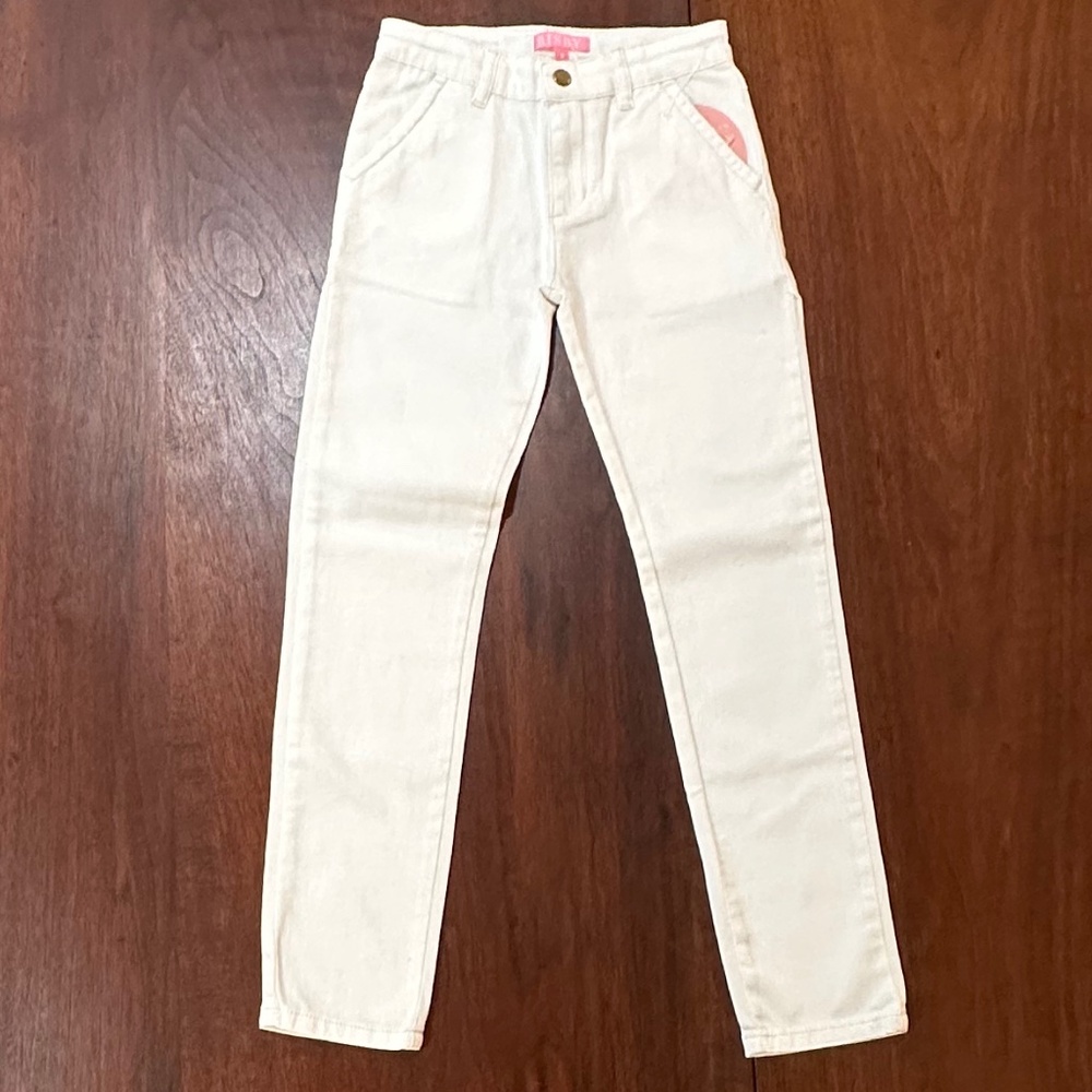 BISBY KIDS Girl's Denim Ivory Jeans Size 8